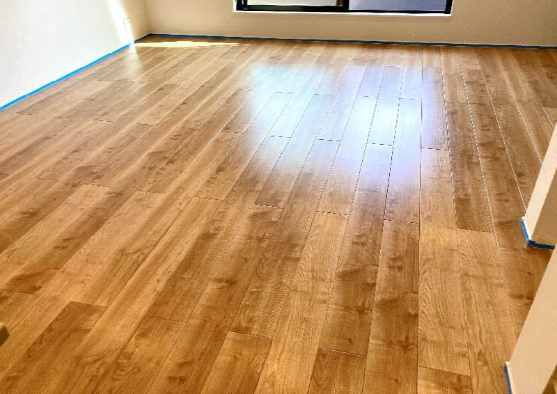 セラミックガラスフロアコーティング微光沢タイプの施工事例