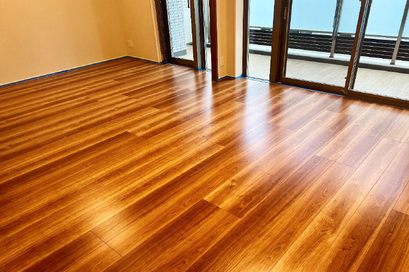 セラミックガラスフロアコーティング施工写真