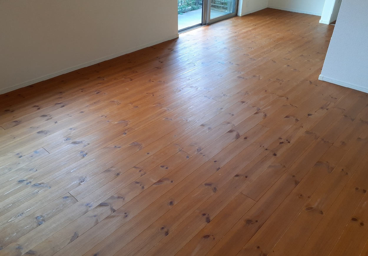 フロアサンディング前