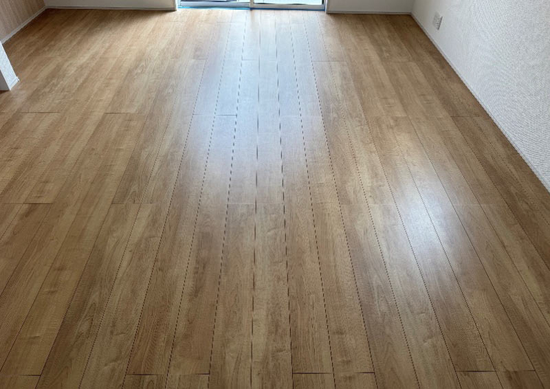 ワンニャンすべらんフロアコーティングの施工事例