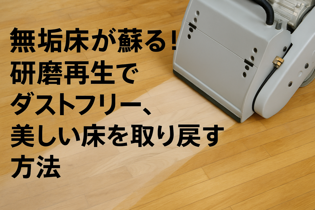 フローリングサンディングで美しく蘇った無垢材の床